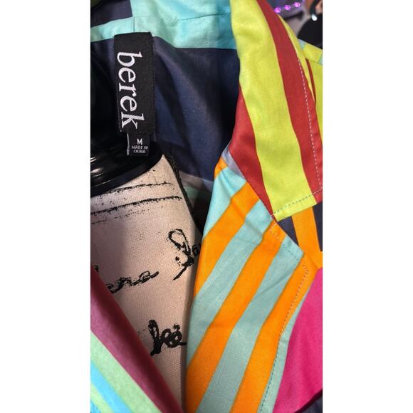 vintage 80s 90s berek color block bold blazer jacket - Picture 4 of 4